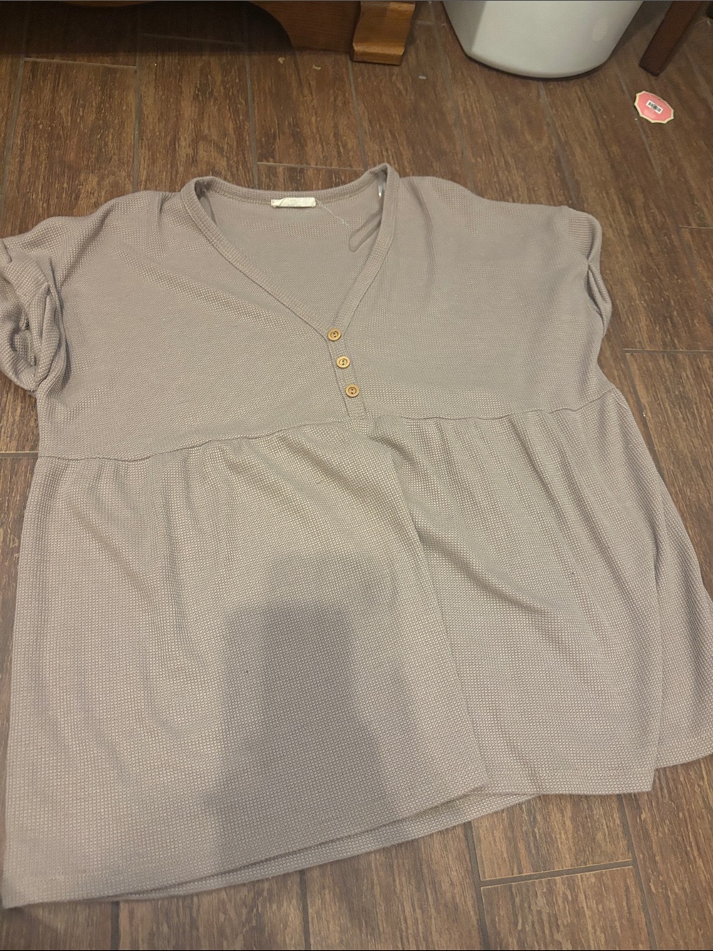 Light brown short sleeve top